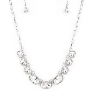 Gorgeously Glacial White Necklace